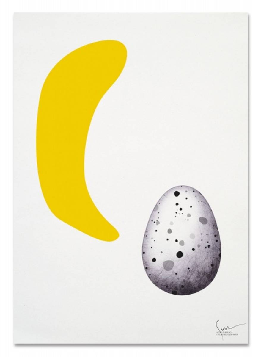 Banan og egg, A3 Sukhi-plakat